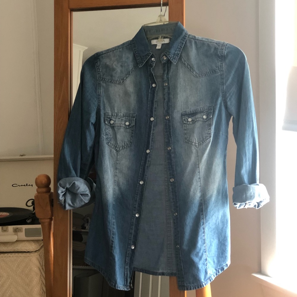 Faux denim